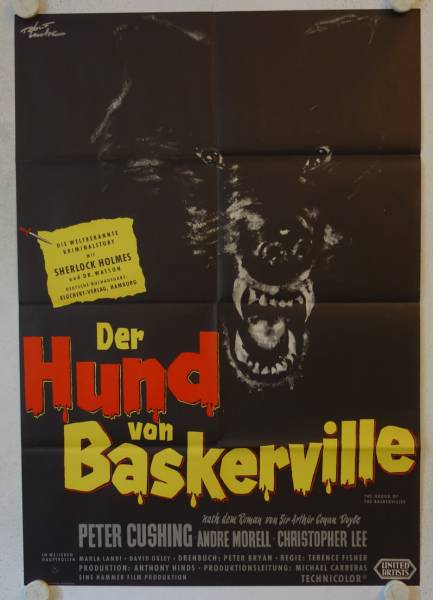 The Hound of the Baskervilles original release german movie poster